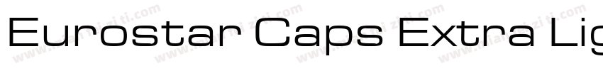 Eurostar Caps Extra Light字体转换